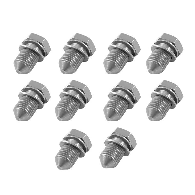 ROBUST 10x Ölwanne Ablassschraube für Audi A1 A3 A4 A6 Seat Alhambra Altea Cordoba Skoda Fabia Octavia Roomster Volkswagen Jetta Passat Tiguan Touareg N90813201 N90813202 N91101401 von ROBUST CAR PARTS