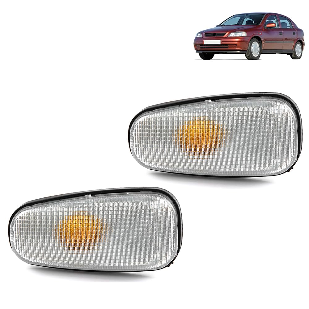 ROBUST 2x Blinker Kotflügel Weiß Links Rechts für Opel Astra 1998-2005 Zafira 1999-2005 1713400 ROBUST 2x Blinker Kotflügel Weiß Links Rechts für Opel Astra 1998-2005 Zafira 1999-2005 1713400 von ROBUST CAR PARTS