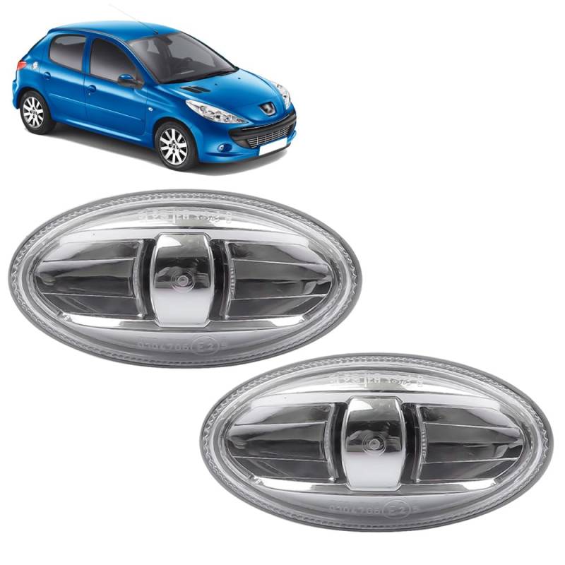 ROBUST 2x Seitenblinker Links=Rechts für Citroen Berlingo C1 C2 C3 C5 Xsara Peugeot 107 206 307 407 607 Partner Toyota Aygo 6325.G3 6325G3 6325G4 9680057480 von ROBUST CAR PARTS
