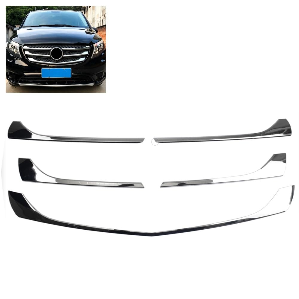 ROBUST Chrom Kühlergrill Leisten 5 Tlg Edelstahl für Mercedes-Benz Vito W447 ab 2014 ROBUST Chrom Kühlergrill Leisten 5 Tlg Edelstahl für Mercedes-Benz Vito W447 ab 2014 von ROBUST CAR PARTS