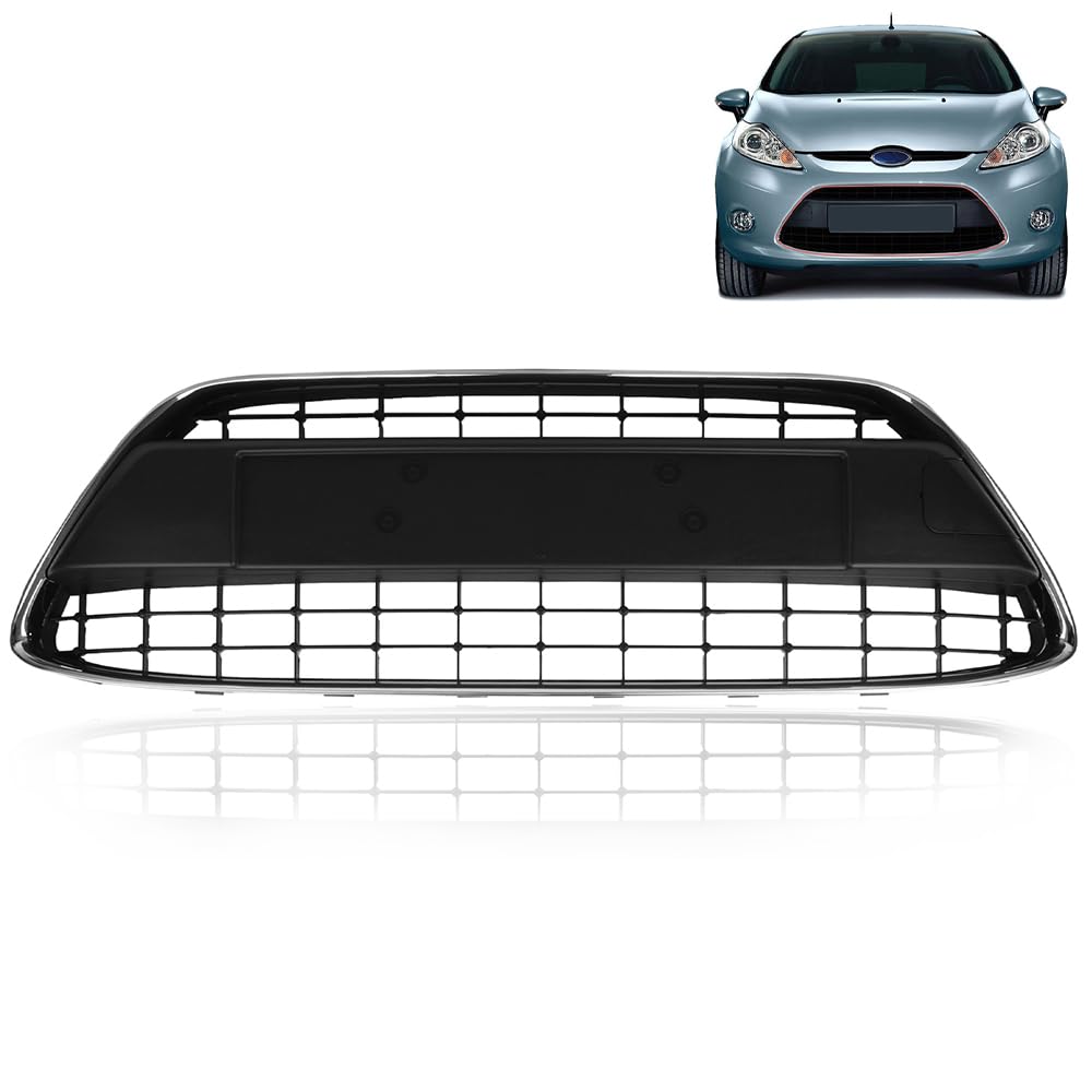 ROBUST Chrom Stossstange Kühlergrill Vorne Mitte für Ford Fiesta 1538490 1766625 8A6117B968D 2008-2012 ROBUST Chrom Stossstange Kühlergrill Vorne Mitte für Ford Fiesta 1538490 1766625 8A6117B968D 2008-2012 von ROBUST CAR PARTS