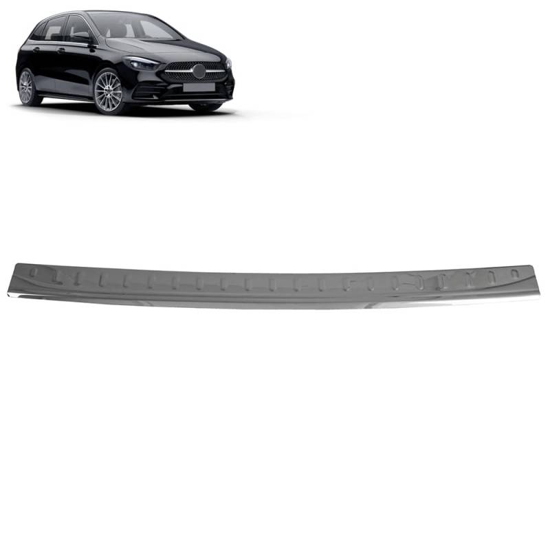 ROBUST Dark Chrom Edelstahl Ladekantenschutz für Mercedes-Benz B-klasse W247 2018-2022 von ROBUST CAR PARTS