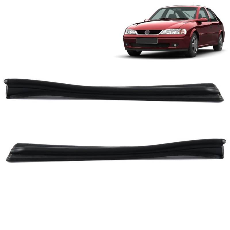 ROBUST CAR PARTS Mittel Säulenabdeckung Links + Recht für Opel Vectra B 1995-2002, Schwarz, Kunststoff, Seitenkörper von ROBUST CAR PARTS