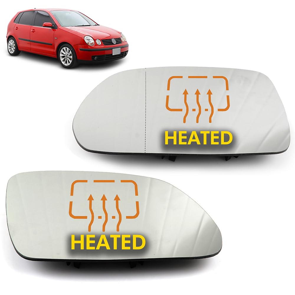 ROBUST CAR PARTS Außenspiegel Links & Rechts für Volkswagen Polo 9N 9N3 2001-2009, OEM 6Q0857522K, 1Z1857522F, 6Q0 857 522 K, 1Z1857521F, 6Q0857521F, Asphärisch, Glas & Kunststoff ROBUST CAR PARTS Außenspiegel Links & Rechts für Volkswagen Polo 9N 9N3 2001-2009, OEM 6Q0857522K, 1Z1857522F, 6Q0 857 522 K, 1Z1857521F, 6Q0857521F, Asphärisch, Glas & Kunststoff von ROBUST CAR PARTS