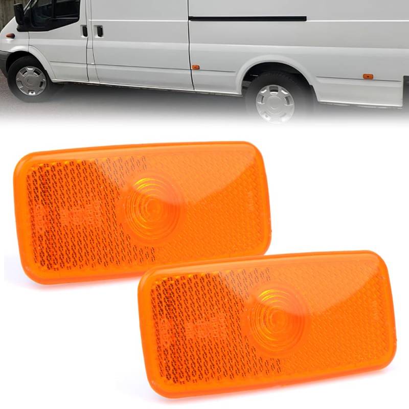 Robuste Seitenmarkierungsleuchte für Ford Transit Jumbo MK6 MK7 1671689 VYC15-5034-AC 2000-2013, 2 Stück von ROBUST CAR PARTS