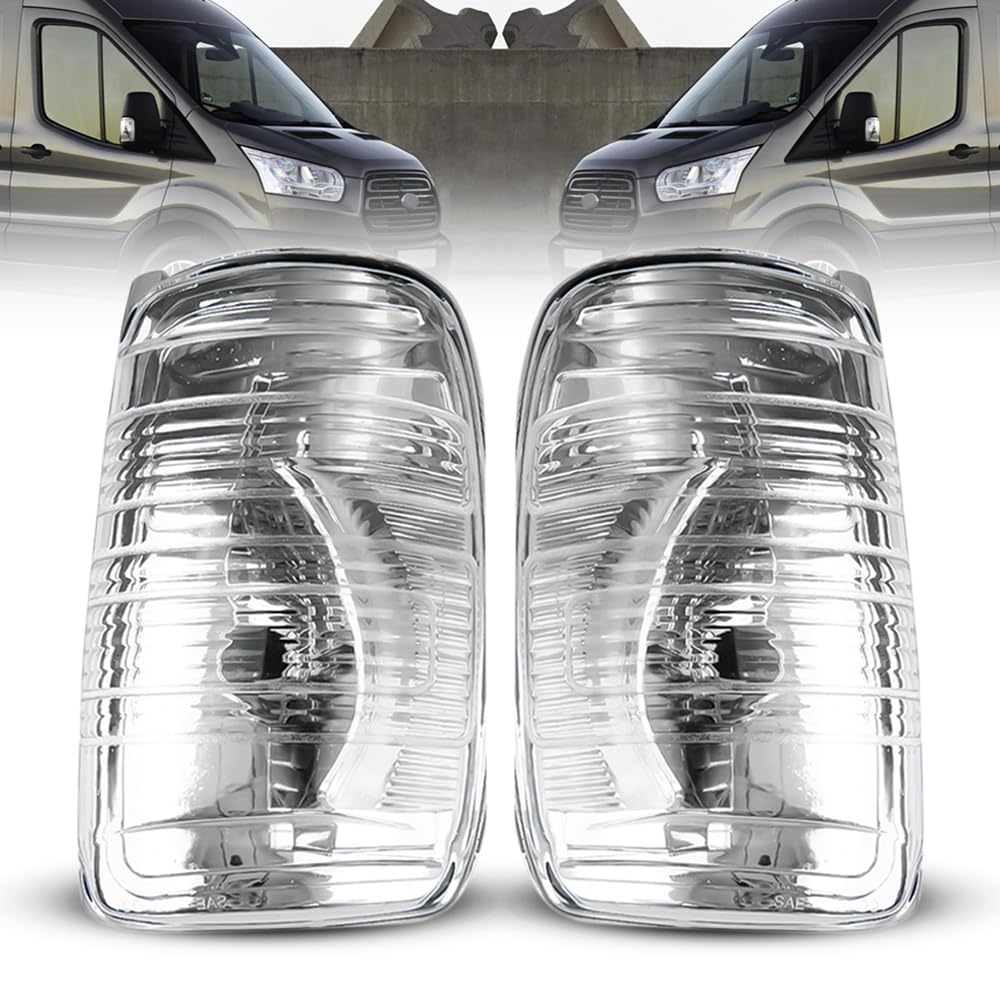 Robustes Außenspiegel-Blinkerlampen-Set, klar, links und rechts, Paar, für Ford Transit MK8 2014–2019, BK3113B382AB, BK3113B381AB, 1847387, 1847389 Robustes Außenspiegel-Blinkerlampen-Set, klar, links und rechts, Paar, für Ford Transit MK8 2014–2019, BK3113B382AB, BK3113B381AB, 1847387, 1847389 von ROBUST CAR PARTS