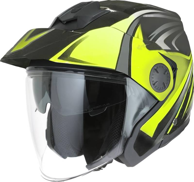 ROCC 271 Jethelm (Yellow/Black/Silver,L (59/60)) von ROCC