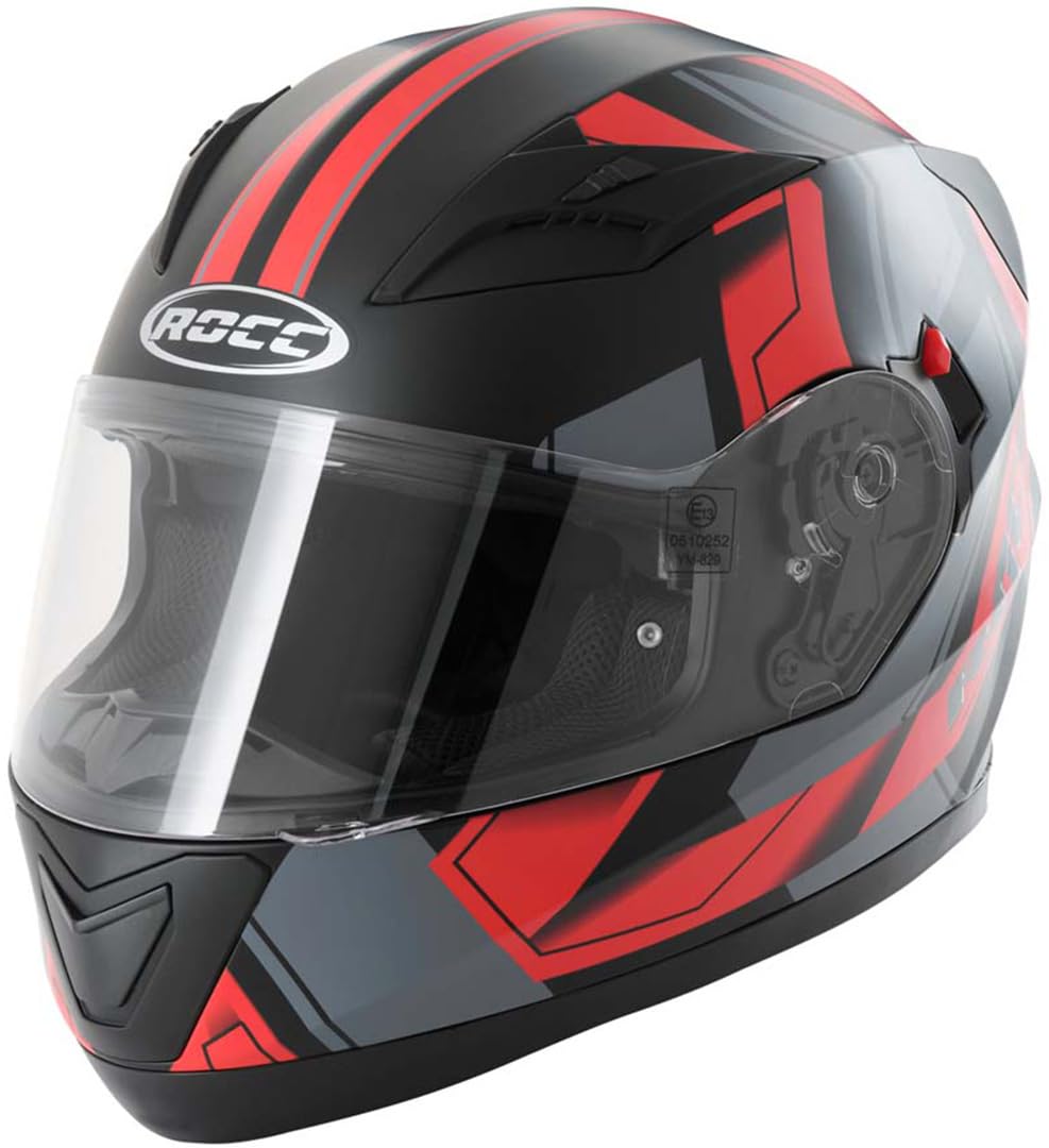 ROCC 412 Helm (Black Matt/Red,L (59/60)) von ROCC