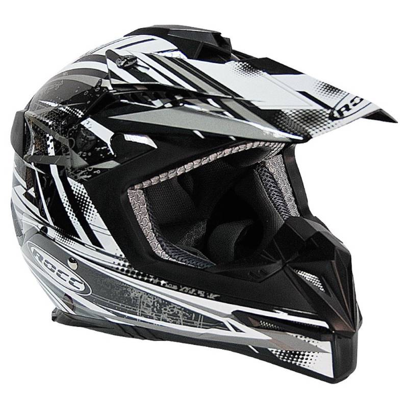 ROCC 724 Offroad Helm (L, schwarz/weiß) von ROCC