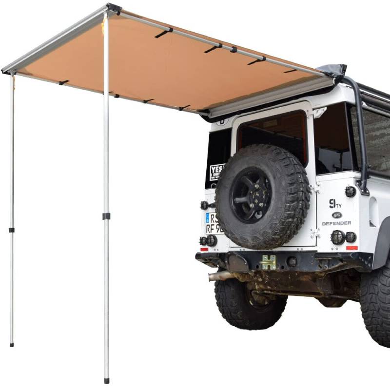 Heck Markise für Jeep Landrover Auto Canvas 600D Material 140x200 cm mit Tasche von ROCK FOXX. COM