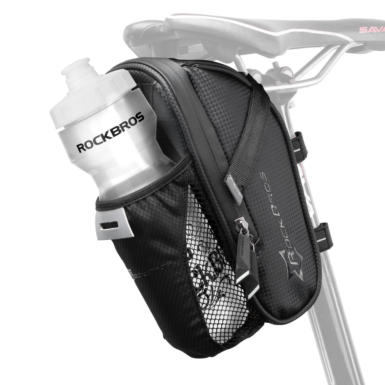 ROCKBROS Fahrrad Satteltasche Fahrradsitztasche mit Flaschenhalter für MTB Rennrad Wasserdicht Kratzfest Reflektierend mit/ohne Wasserflasche ROCKBROS Fahrrad Satteltasche Fahrradsitztasche mit Flaschenhalter für MTB Rennrad Wasserdicht Kratzfest Reflektierend mit/ohne Wasserflasche von ROCKBROS