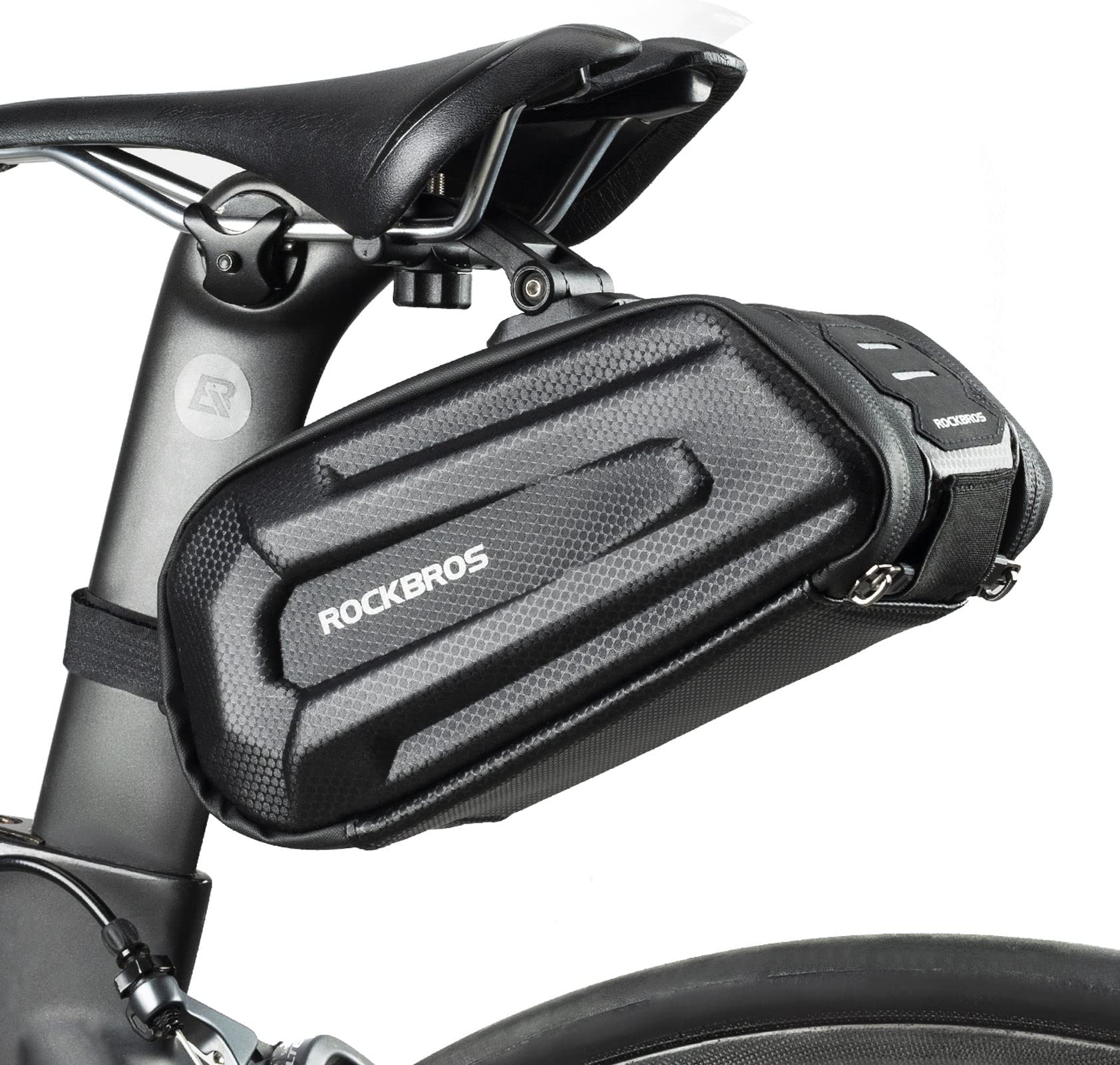 ROCKBROS Fahrrad Satteltasche Fahrradtasche Wasserabweisend 3D Hard Shell Fahrradsitz Tasche mit Schnellverschluss für MTB Rennrad 1,8L ROCKBROS Fahrrad Satteltasche Fahrradtasche Wasserabweisend 3D Hard Shell Fahrradsitz Tasche mit Schnellverschluss für MTB Rennrad 1,8L von ROCKBROS