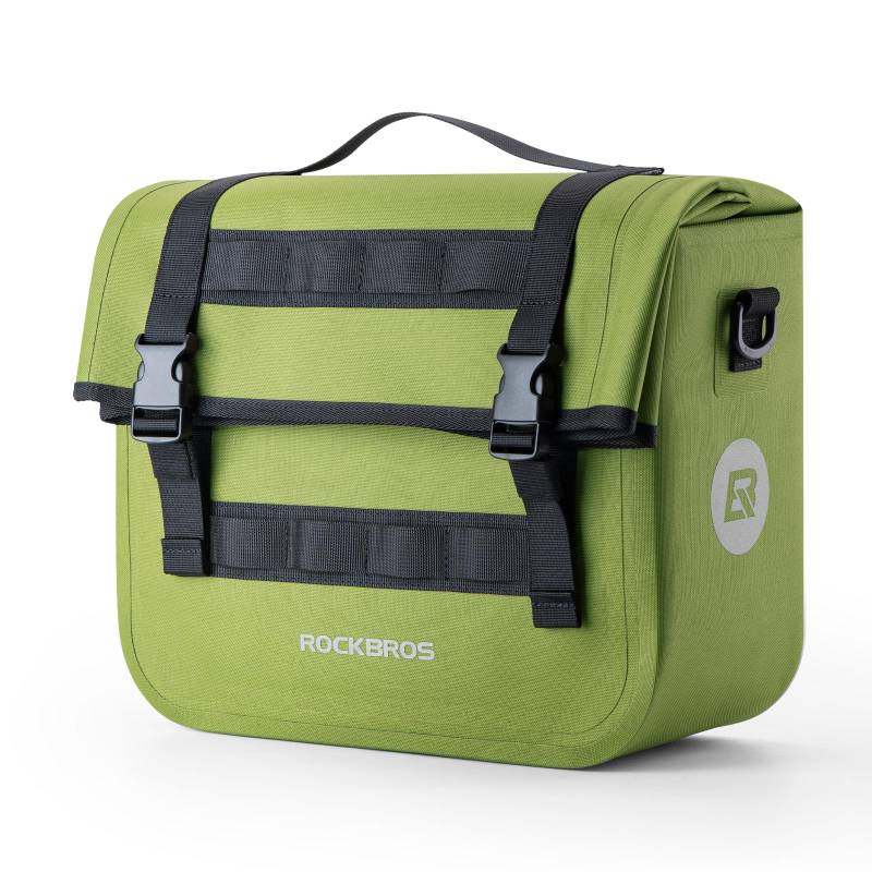 ROCKBROS Fahrradtasche für Gepäckträger Hinterradtaschen mit Schultergurt Fahrrad Gepäckträgertasche hinten 15L wasserdicht Reisetasche Radfahren von ROCKBROS