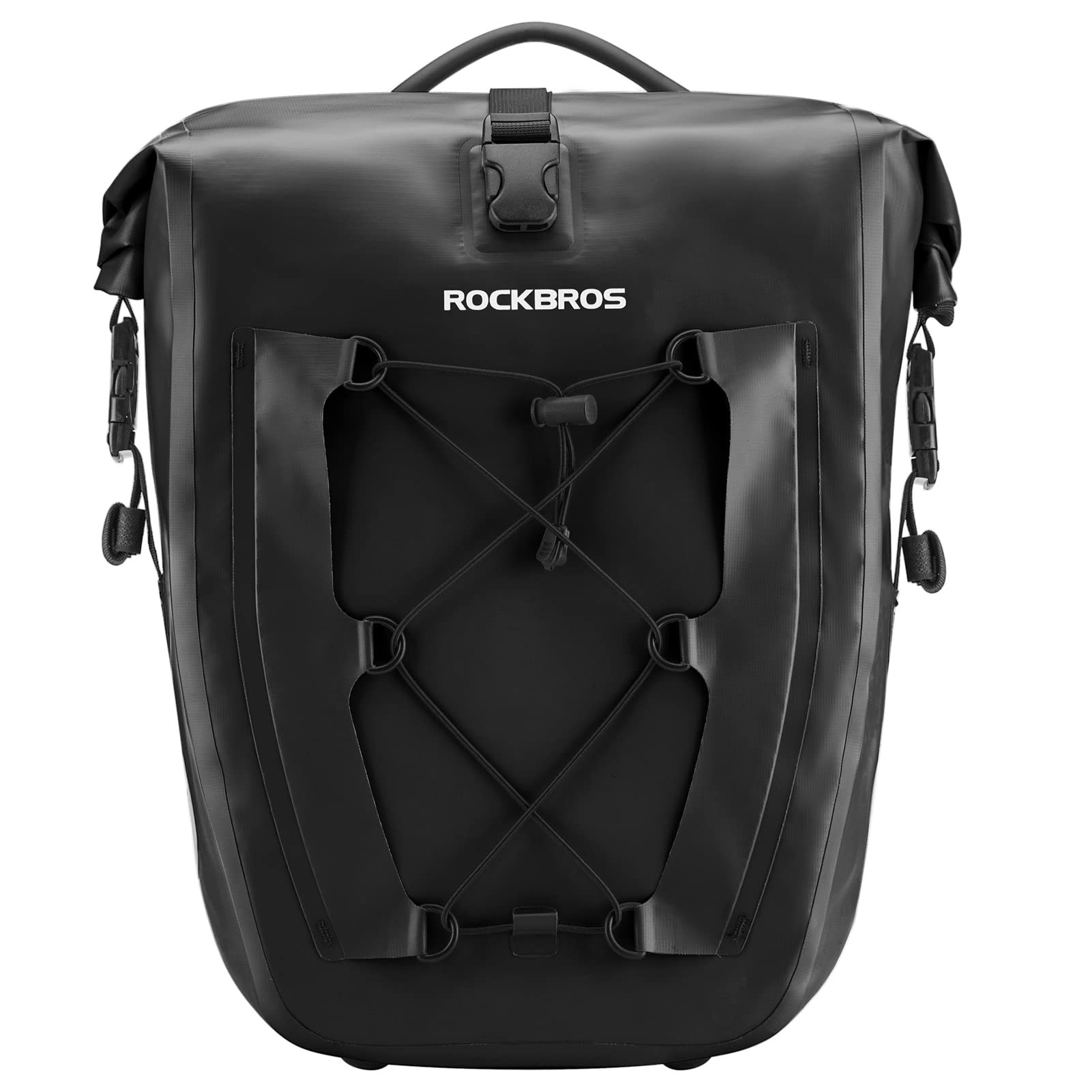 ROCKBROS Gepäckträgertasche Fahrradtasche für Gepäckträger 25L-32L 100% Wasserdicht Hinterradtaschen mit Tragegriff von ROCKBROS