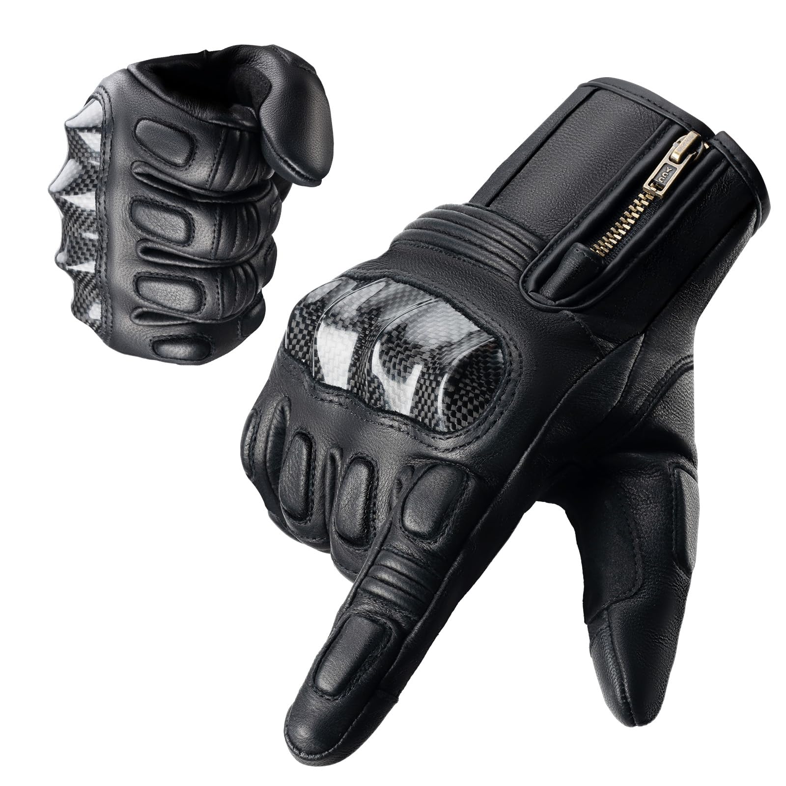 ROCKBROS Fahrrad Handschuhe,Touchscreen Fahrradhandschuhe Leder Vollfinger Handschuhe mit Knöchelprotektor Amtungsaktive Sport Handschuhe Herren Damen ROCKBROS Fahrrad Handschuhe,Touchscreen Fahrradhandschuhe Leder Vollfinger Handschuhe mit Knöchelprotektor Amtungsaktive Sport Handschuhe Herren Damen von ROCKBROS