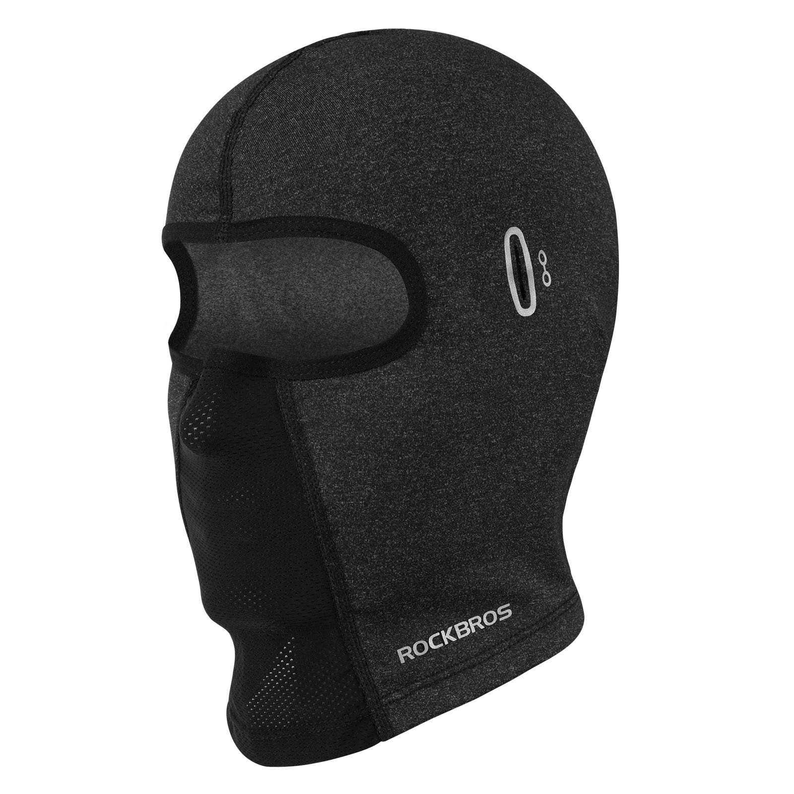 ROCKBROS Sturmhaube Motorrad Skimaske Sturmmaske Warm Fahrrad Gesichtsmaske für Damen Herren Balaclava Winddicht 54-62CM Schwarz/Grau von ROCKBROS