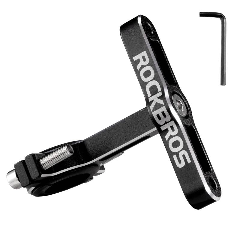 ROCKBROS Universal Flaschenhalter Adapter Aluminum Einstellbar Fahrrad Ersatz Flasche Halterung Wasserflasche für Fahrrad Motorrad Kinderwagen Schwarz von ROCKBROS