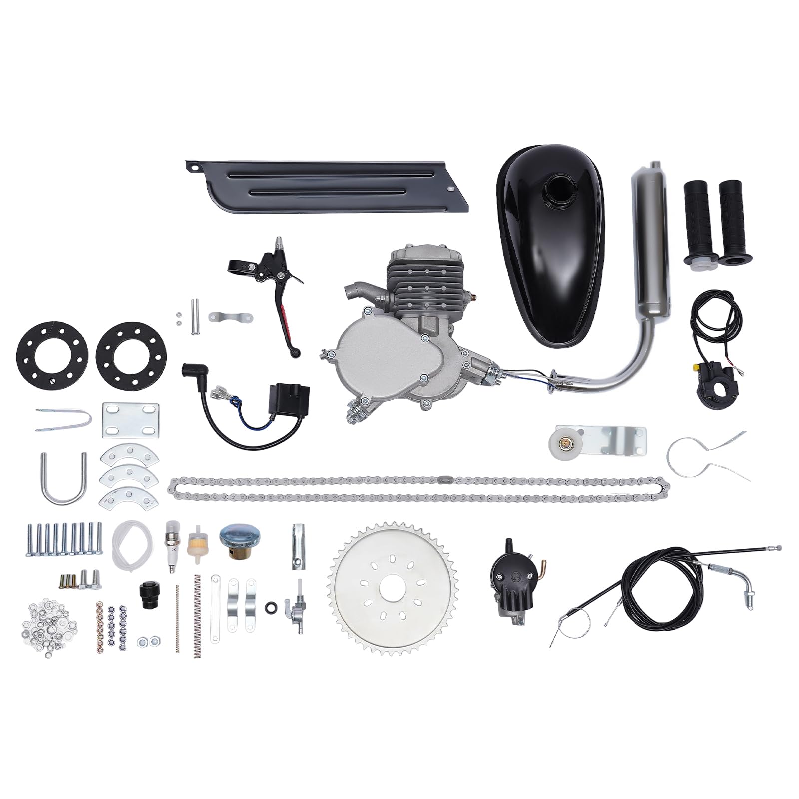 ROGONPDK Fahrrad Benzin Bike Motor Kit 2 Takt Fahrradmotor Kit 80CC 2 Takt Motor Motorisierte Schalldämpfer Benzin Hilfsmotor Bike Cycle Engine Kits ROGONPDK Fahrrad Benzin Bike Motor Kit 2 Takt Fahrradmotor Kit 80CC 2 Takt Motor Motorisierte Schalldämpfer Benzin Hilfsmotor Bike Cycle Engine Kits von ROGONPDK