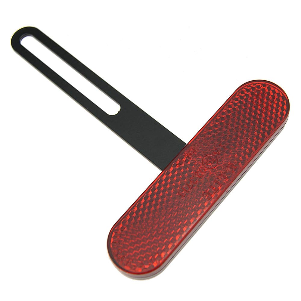Motorrad Reflektor hinten abgerundet rot Rückstrahler Katzenauge mit T-Halter 120mm E-geprüft Motorrad Reflektor hinten abgerundet rot Rückstrahler Katzenauge mit T-Halter 120mm E-geprüft von ROGX