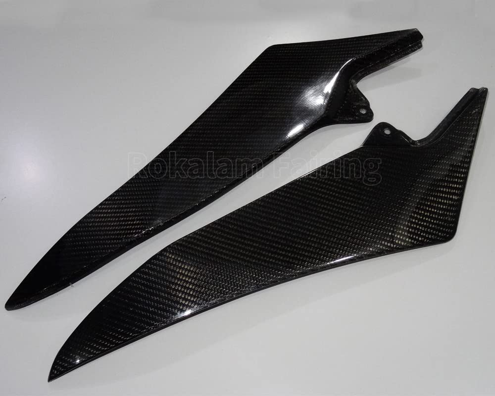Hot Sales, 2 x Carbon Faser Tank seitliche Abdeckungen Panels für Yamaha YZF R1 2009 2010 2011 2012 2013 2014 YZF Tank Side Cover Panel von ROKALAM