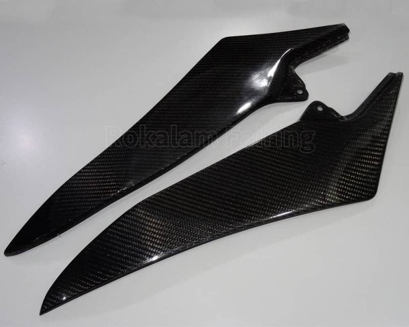 Hot Sales, 2 x Carbon Faser Tank seitliche Abdeckungen Panels für Yamaha YZF R1 2009 2010 2011 2012 2013 2014 YZF Tank Side Cover Panel von ROKALAM