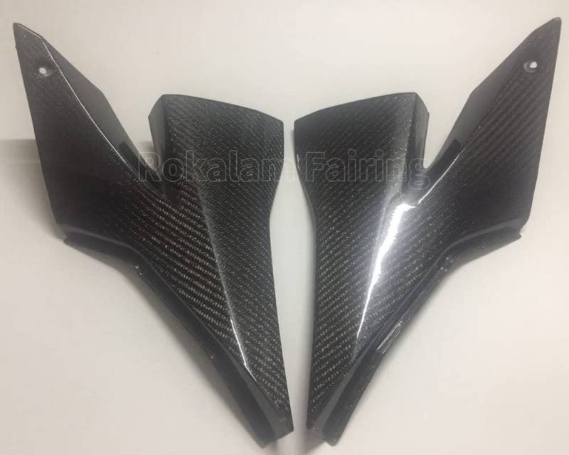 Hot Sales, 2 x Carbon Faser Tank seitliche Abdeckungen Platten Verkleidung für Kawasaki ZX-10R 2004 2005 ZX10R 04 05 10R Tank Seite Cover Panel von ROKALAM