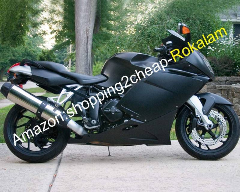 Karosserie-Set für K1200S K1200S 2005 2006 2007 2008 K 1200S 05 06 07 08 Mattschwarz ABS Motorrad Komplettverkleidungsset von ROKALAM