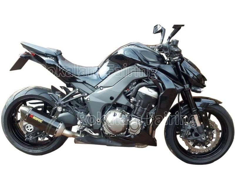 Karosseriegehäuse für Kawasaki Z1000 2014 2015 2016 2017 2018 2019 Z-1000 Z 1000 schwarz glänzend Aftermarket-Verkleidung (Spritzguss) von ROKALAM