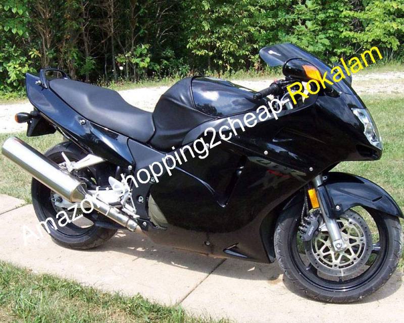Motorrad-Verkleidung für CBR1100XX 96-07 CBR 1100 XX 1996-2007 glänzend schwarz von ROKALAM
