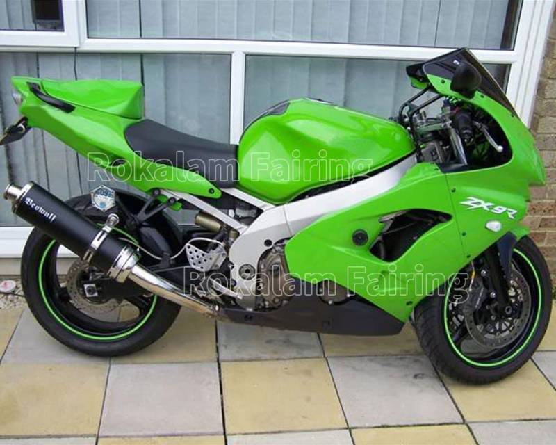 Motorrad-Verkleidungsset für Kawasaki Ninja ZX-9R 1998 1999 ZX 9R 98 99 ZX9R Schwarz Grün Günstiges Aftermarket-Kit Verkleidungsset (Spritzguss) von ROKALAM