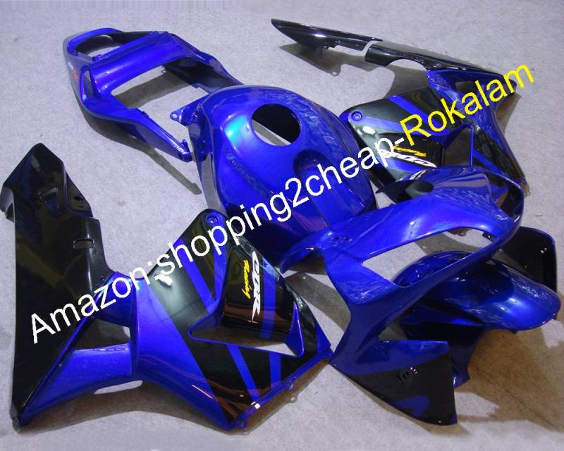 Verkleidung für CBR600RR 2003 2004 CBR 600RR 03 04 F5 CBR 600 RR, Blau Schwarz (Spritzguss) von ROKALAM