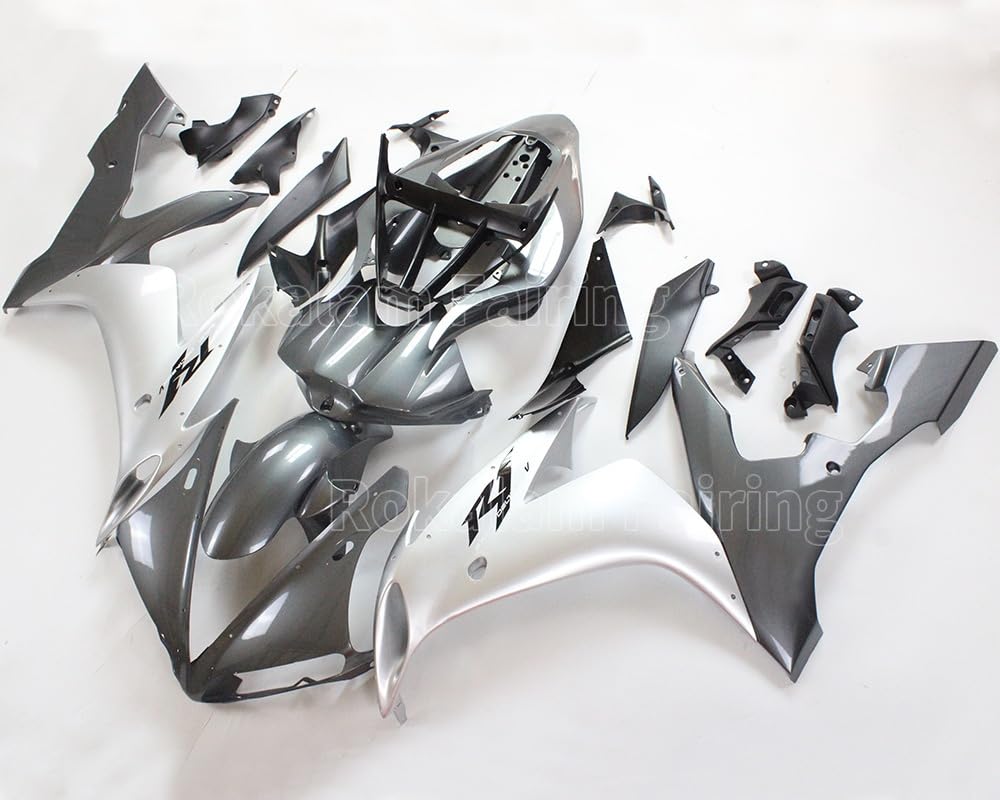 YZF-R1 04–06 Verkleidungsset für Yamaha YZF R1 04 05 06 YZF1000 2004 2005 2006 YZFR1 1000 R 1 silbergrau ABS Sportbike Verkleidung Kit (Spritzguss) von ROKALAM