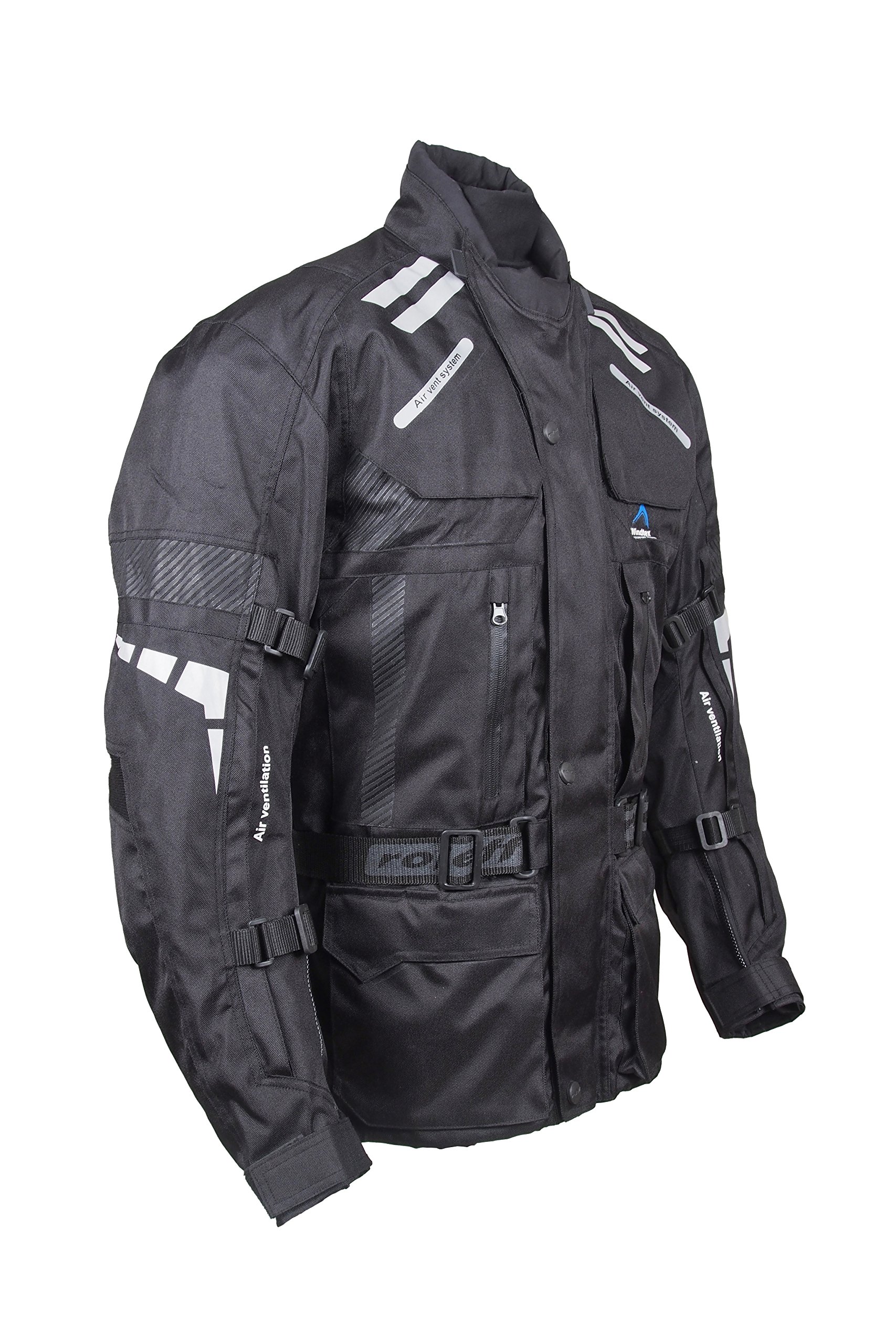 Roleff Racewear Unisex 7742 Textiljacke Motorradjacke mit Protektoren, Schwarz, S EU von ROLEFF RACEWEAR