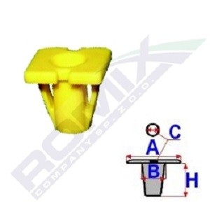 ROMIX Clip, Zier-/Schutzleiste HYUNDAI,KIA C50235 87714FD200,877561C000 ROMIX Clip, Zier-/Schutzleiste HYUNDAI,KIA C50235 87714FD200,877561C000 von ROMIX