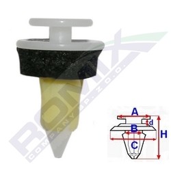 ROMIX Clip, Zier-/Schutzleiste MERCEDES-BENZ C60542 1639881678,A1639881678 von ROMIX