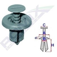 ROMIX Clip C50248  RENAULT,Clio III Schrägheck (BR0/1, CR0/1),CLIO II (BB0/1/2_, CB0/1/2_),MEGANE III Grandtour (KZ0/1),ESPACE IV (JK0/1_) von ROMIX