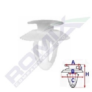 ROMIX Clip MERCEDES-BENZ A15054 0039884178,A0039884178 von ROMIX