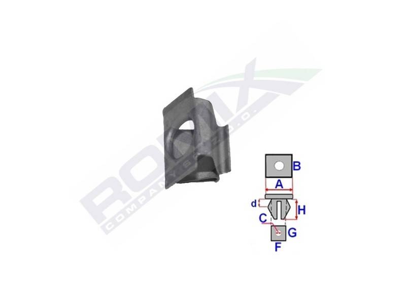 ROMIX Clip VW,AUDI,SEAT C70127 6Q0807180 von ROMIX