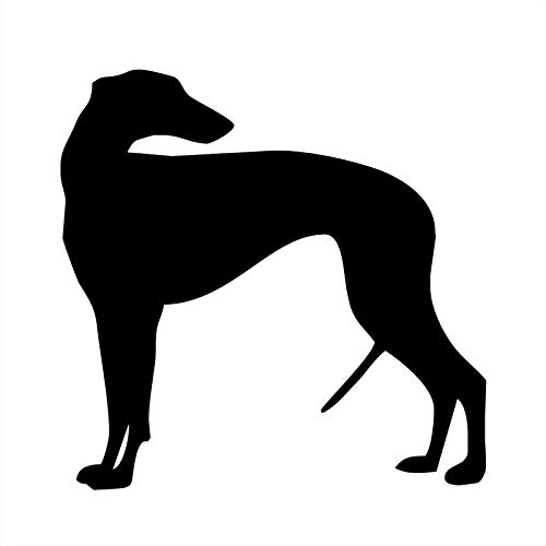 ROMOER 13 * 13CM Windhund Hund Vinyl Aufkleber Auto Aufkleber Klassische Cartoon Tier Auto Zubehör(2Stück) von ROMOER