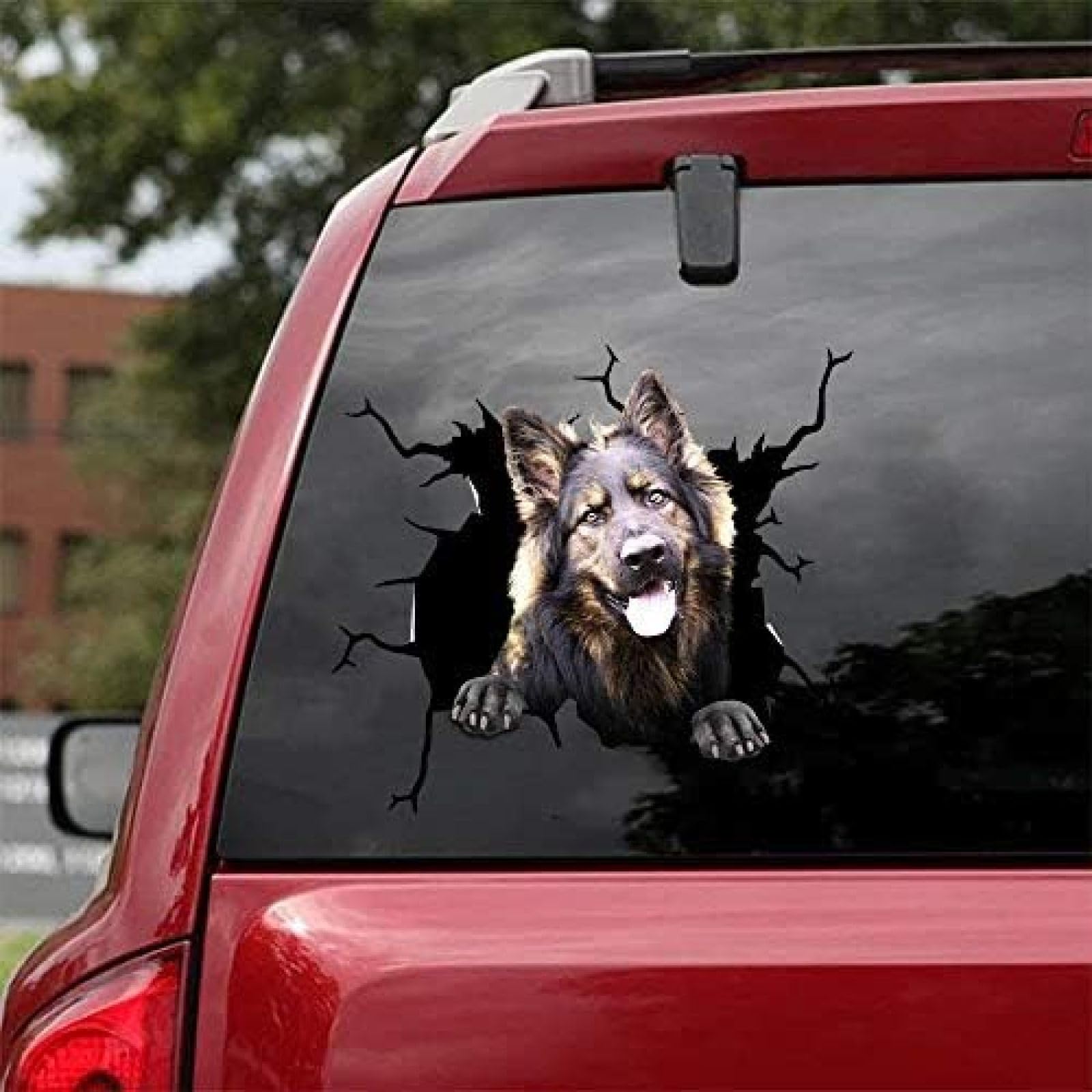 ROMOER Deutscher Schäferhund-Autoaufkleber, Hunde-Autoaufkleber, 2 Stück – Realistische Deutscher Schäferhund-Aufkleber Für Autofenster, Wände, Serie 69, Größe 30,5 X 30,5 cm ROMOER Deutscher Schäferhund-Autoaufkleber, Hunde-Autoaufkleber, 2 Stück – Realistische Deutscher Schäferhund-Aufkleber Für Autofenster, Wände, Serie 69, Größe 30,5 X 30,5 cm von ROMOER