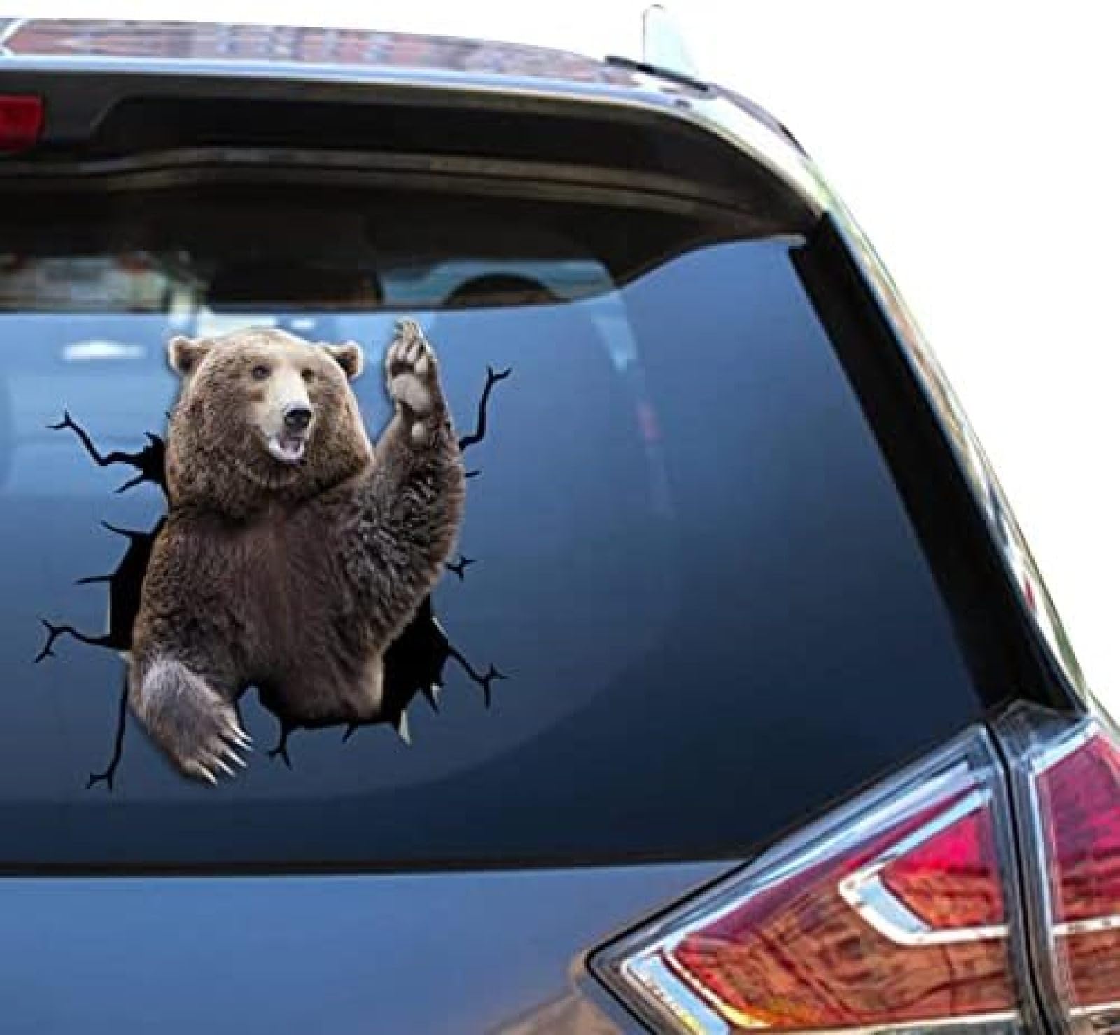 ROMOER Grizzly Bear Vinyl-Aufkleber, Grizzly Bear-Aufkleber, Warnaufkleber Für Fahrzeuge, Für Neue Fahrer, Bumber, Outdoor-Aufkleber ROMOER Grizzly Bear Vinyl-Aufkleber, Grizzly Bear-Aufkleber, Warnaufkleber Für Fahrzeuge, Für Neue Fahrer, Bumber, Outdoor-Aufkleber von ROMOER
