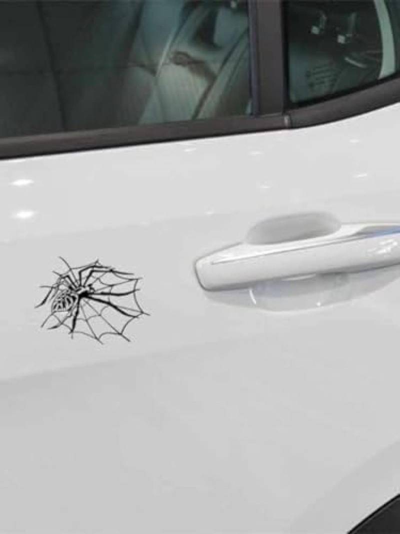 ROMOER Halloween Spider Car Aufkleber Vinyl wasserdichte Stoßfänger Fensterdekoration (Farbe: A, Größe: 15 cm) von ROMOER