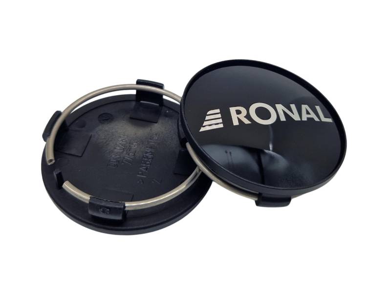 1x Original RONAL 62,2mm Nabendeckel Nabenkappe Schwarz Hochglanz Center Cap Deckel Felgendeckel von Ronal