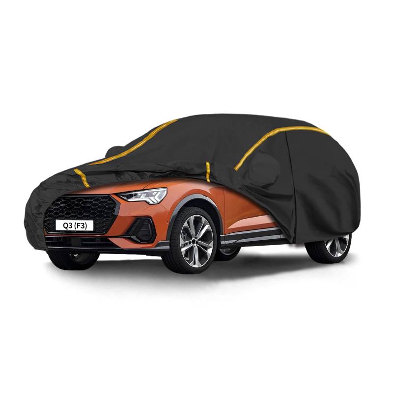 Autoabdeckung für Audi Q3(2012-2022) Auto abdeckplane Wasserdicht,UV-beständige,Kratzfeste,Winddichte Autoabdeckung, langlebig Autoabdeckung Outdoor von RONGESAEFS