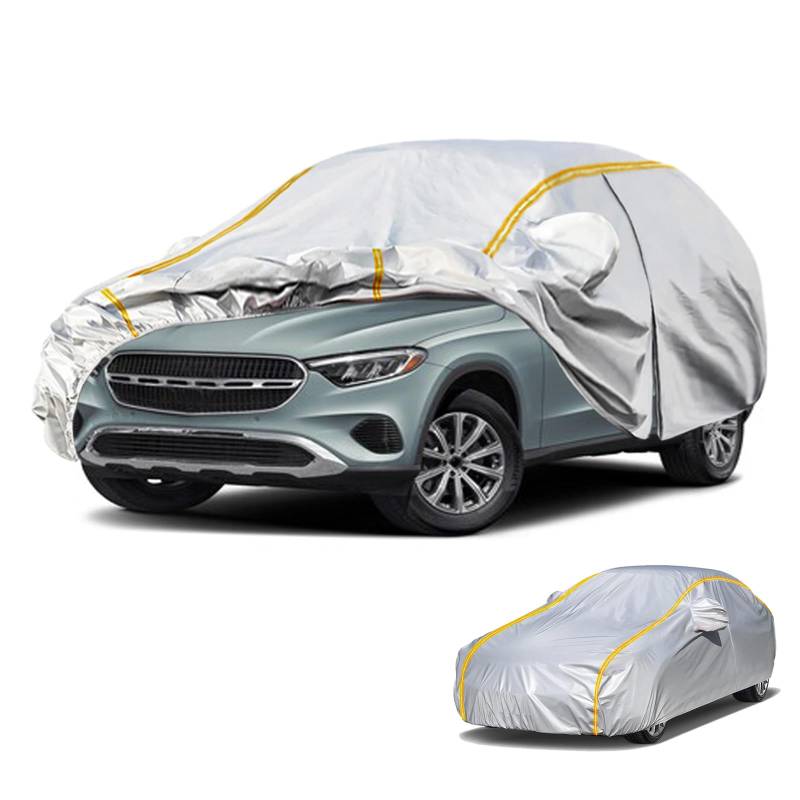Autoabdeckung für Mercedes GLA(2013-24) Auto abdeckplane Wasserdicht,UV-beständige,Kratzfeste,Winddichte Autoabdeckung, langlebig Autoabdeckung Outdoor von RONGESAEFS