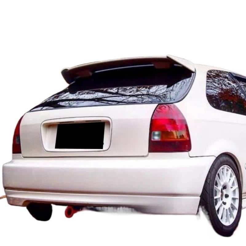 Heckspoiler Autos Für Civic EK9 1996 1997 1998 1999 2000 Dachspoiler ABS-Kunststoff unlackiert Autospoiler Kofferraum-Boot-Flügelspoiler Heckspoiler Flügel von RONGHYL