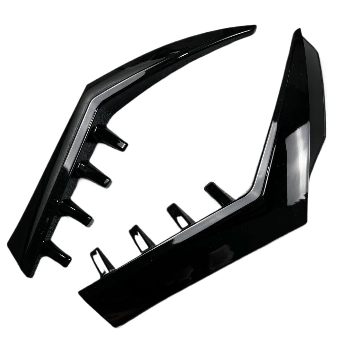 Heckspoiler Autos Für Golf 8 MK8 GTI GTD TSI TDI 2020 2021 2022 2023 Glanz Schwarz Auto Hinten Seite Spoiler flügel Diffusor Zubehör Heckspoiler Flügel von RONGHYL