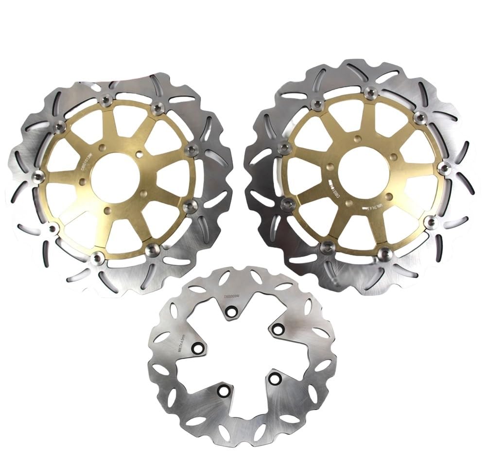 Motorrad Bremsscheiben Motorrad Vorne Hinten Bremsscheibe Rotoren Für GSX-R GSXR 1300 2005 2006 Für Hayabusa GSX R 1300 1999-2007 von RONGHYL
