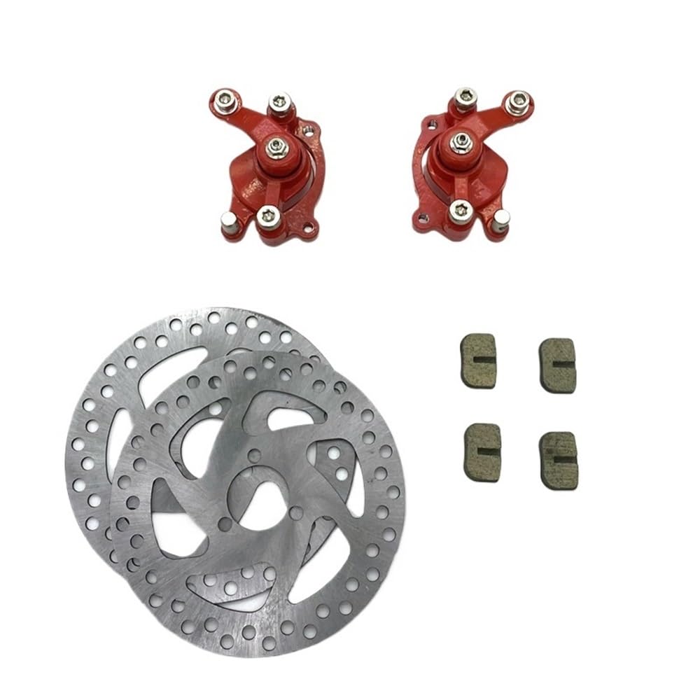 Motorrad Bremsscheiben Motorrad Vorne Hinten Disc Bremssattel Pads Bremsscheibe Für 47cc 49cc Moto Kinder ATV Quad Dirt Pocket Bike von RONGHYL