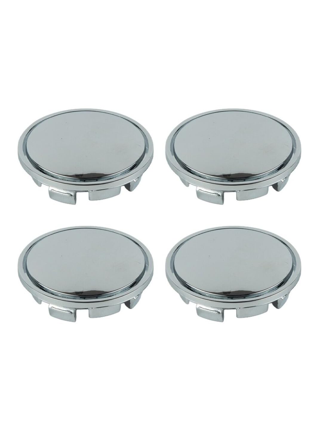 RONTCOS Chrom 4 Stück 56 mm Auto Radnabenkappen Nabe Reifen Felge Nabenkappe Abdeckung ABS Universal von RONTCOS